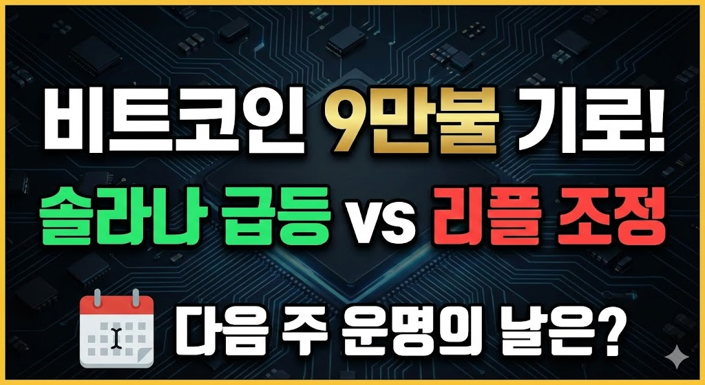 2026년 2월 비트코인 9만 달러 공방 및 알트코인 시황 인포그래픽