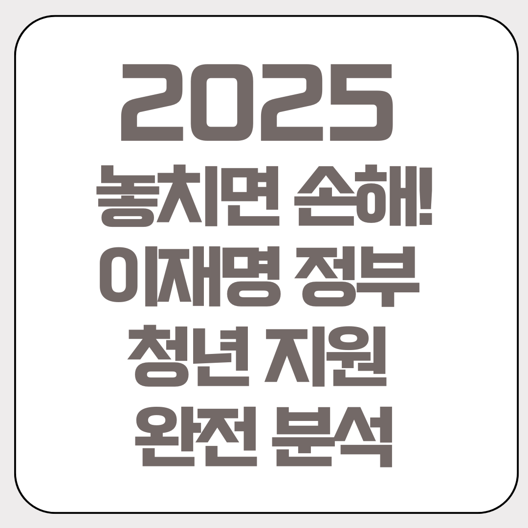 2025-놓치면-손해-이재명-정부-청년 지원-완전 분석
