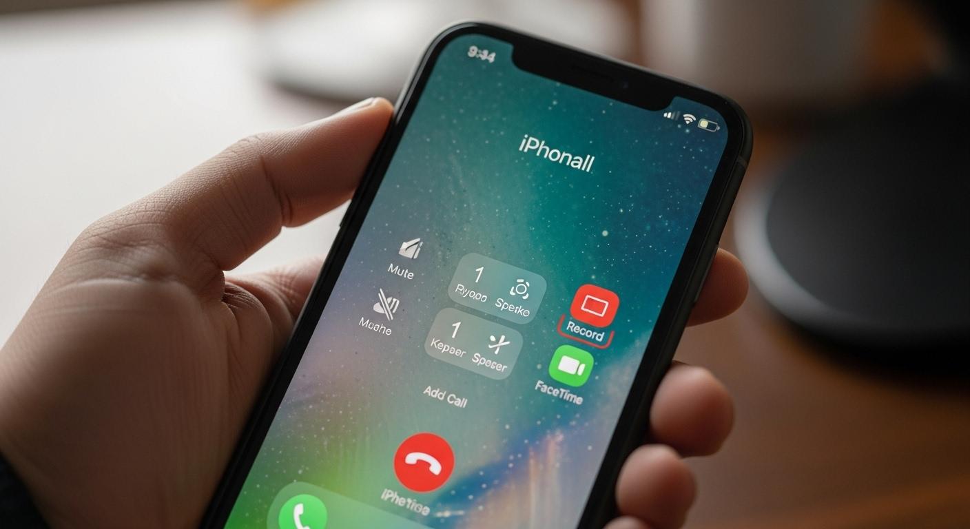 아이폰 통화녹음기능 사용방법