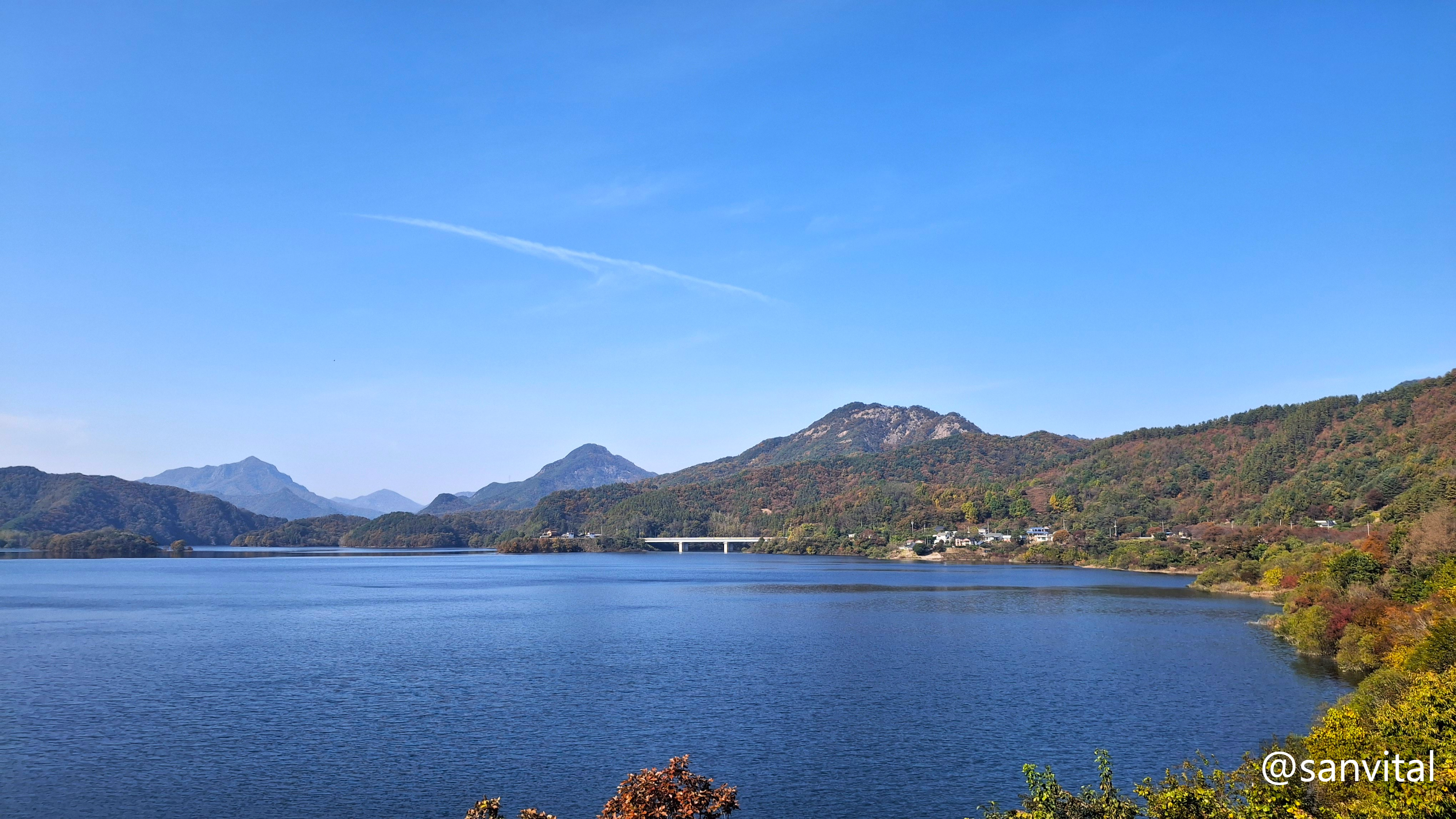 진안 용담호 가을단풍 아름다운 환상의 드라이브길