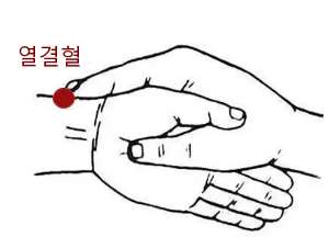 수태음폐경-열결혈