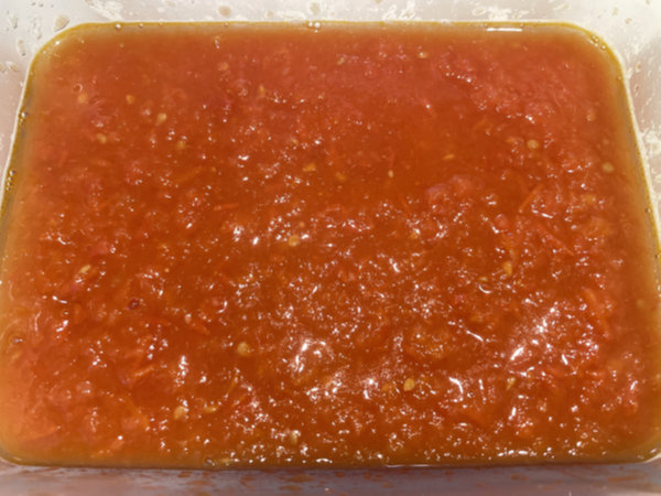 토마토 퓨레 만들기 - 그릇에 담아 완성