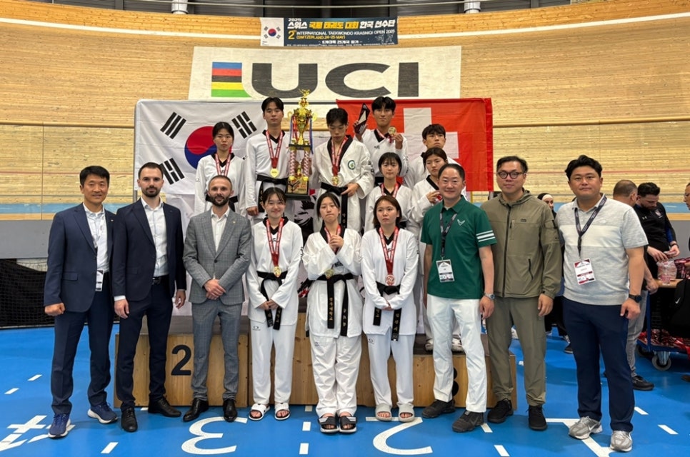 광주대학교 태권도부, 스위스 국제대회 제패! 금6·은1·동3 쾌거로 종합우승!