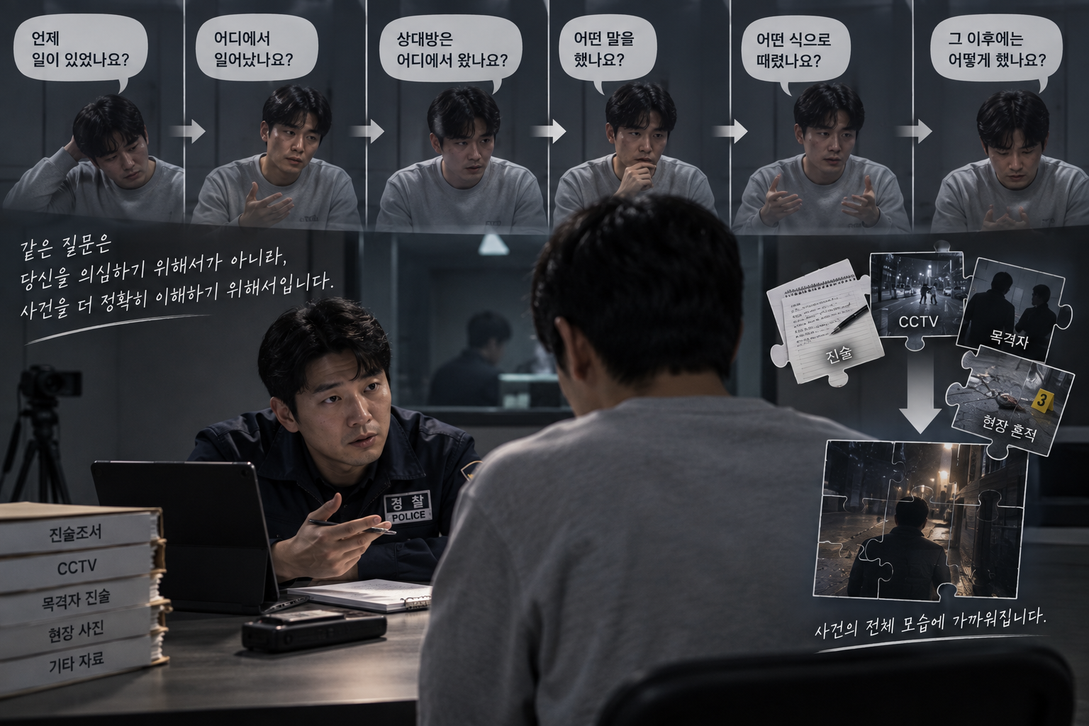 수사 면담 장면