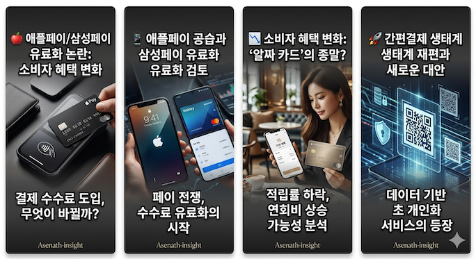 애플페이/삼성페이 유료화 논란: 결제 수수료 도입 시 소비자 혜택 변화
