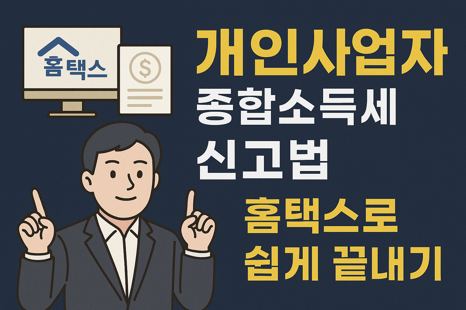 개인사업자 종합소득세 신고법 ❘ 홈택스로 쉽게 끝내기.