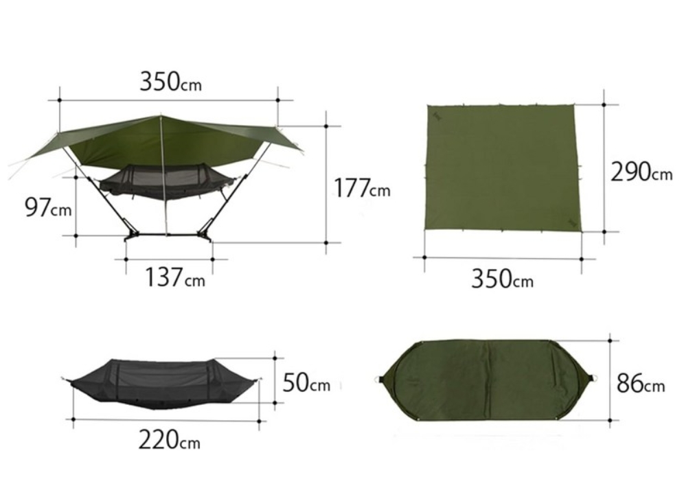 이해리 해먹 dod자립형 해먹 타프