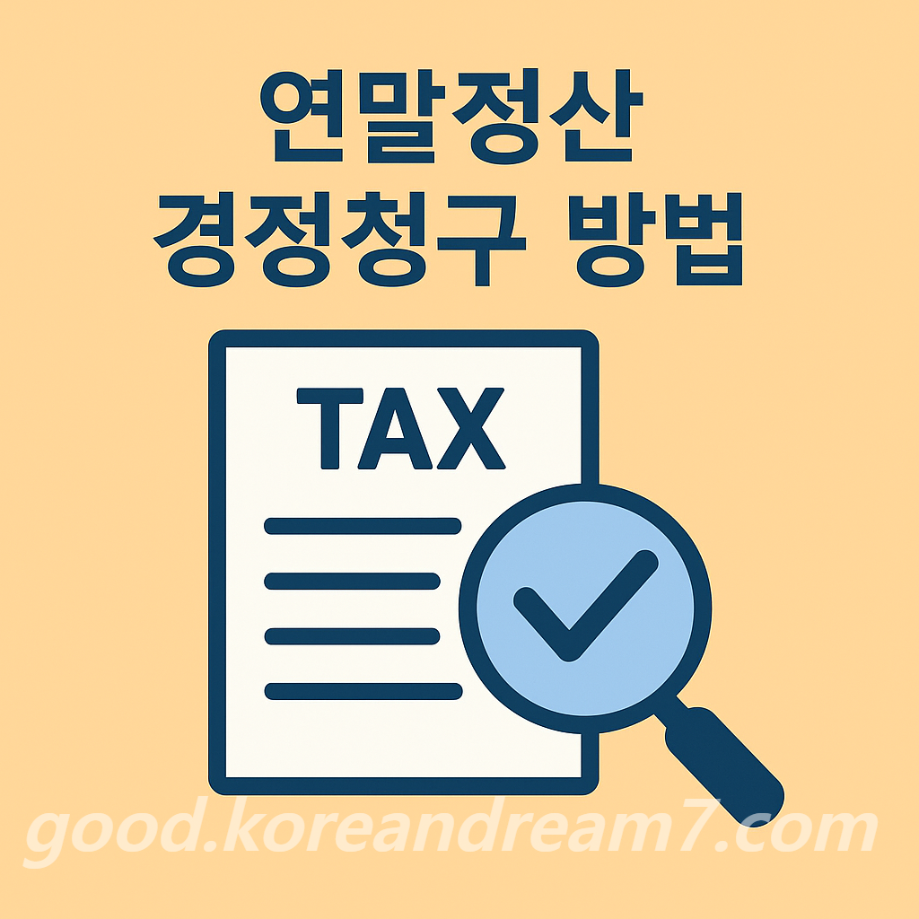 연말정산 환급 놓쳤다면 연말정산 경정청구 방법 완벽 가이드
