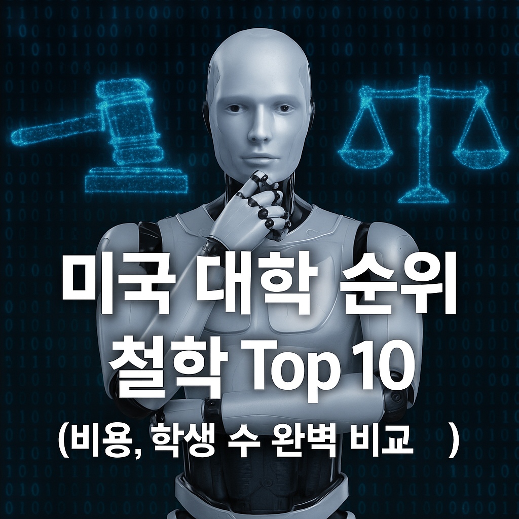 미국 대학 순위-철학 TOP 10 (비용, 학생 수 비교) 이미지