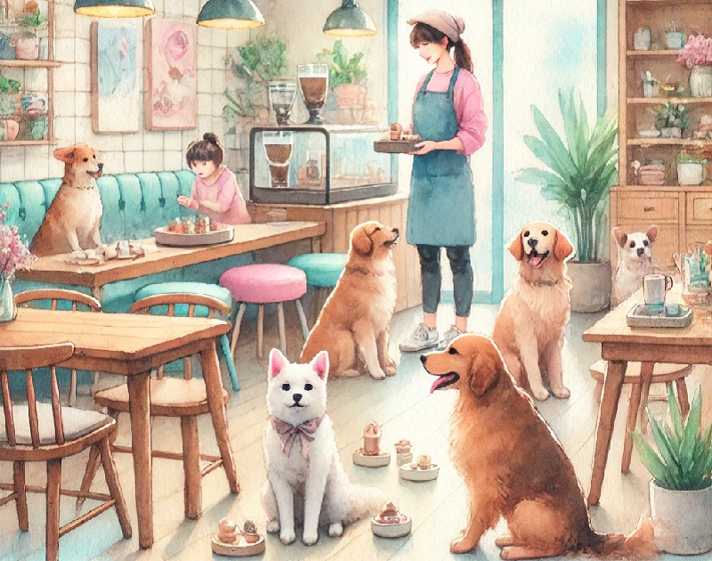 강아지카페에 대한 이미지