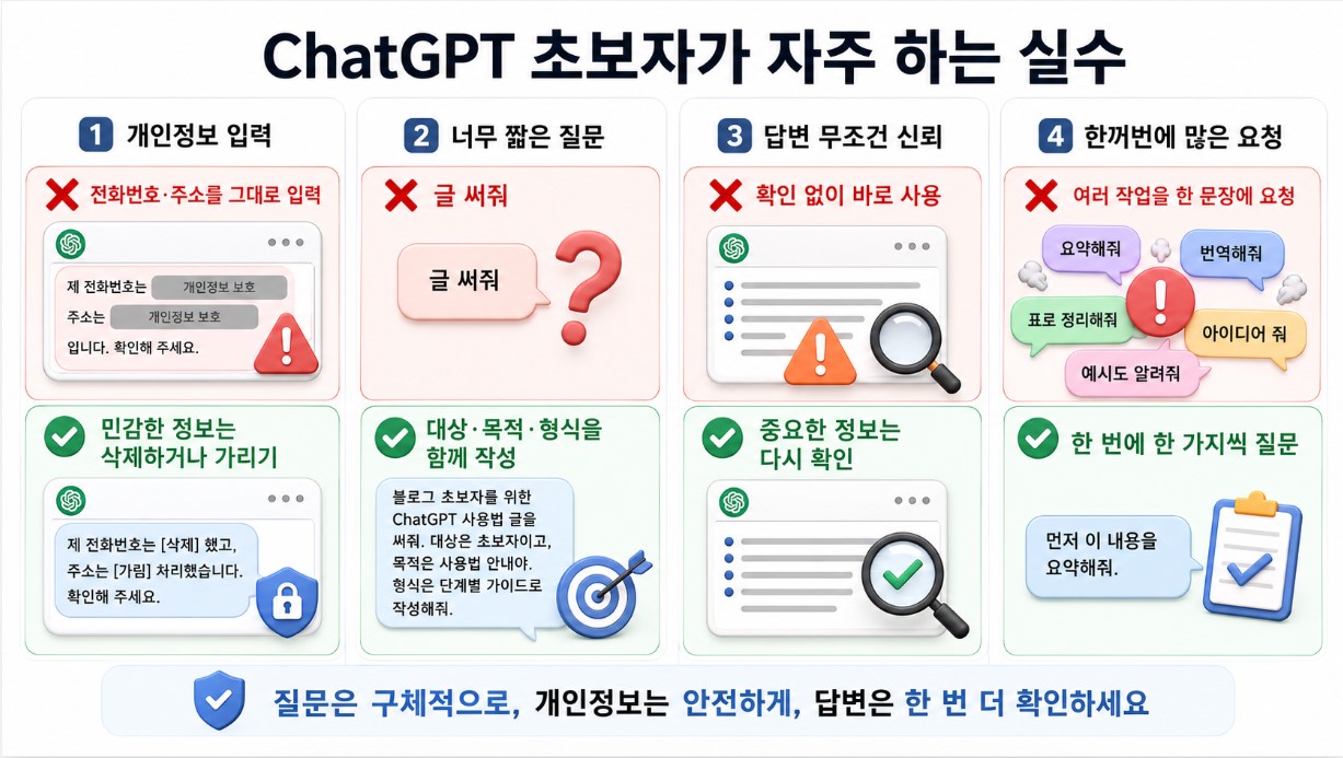 ChatGPT 초보자가 자주 하는 실수
