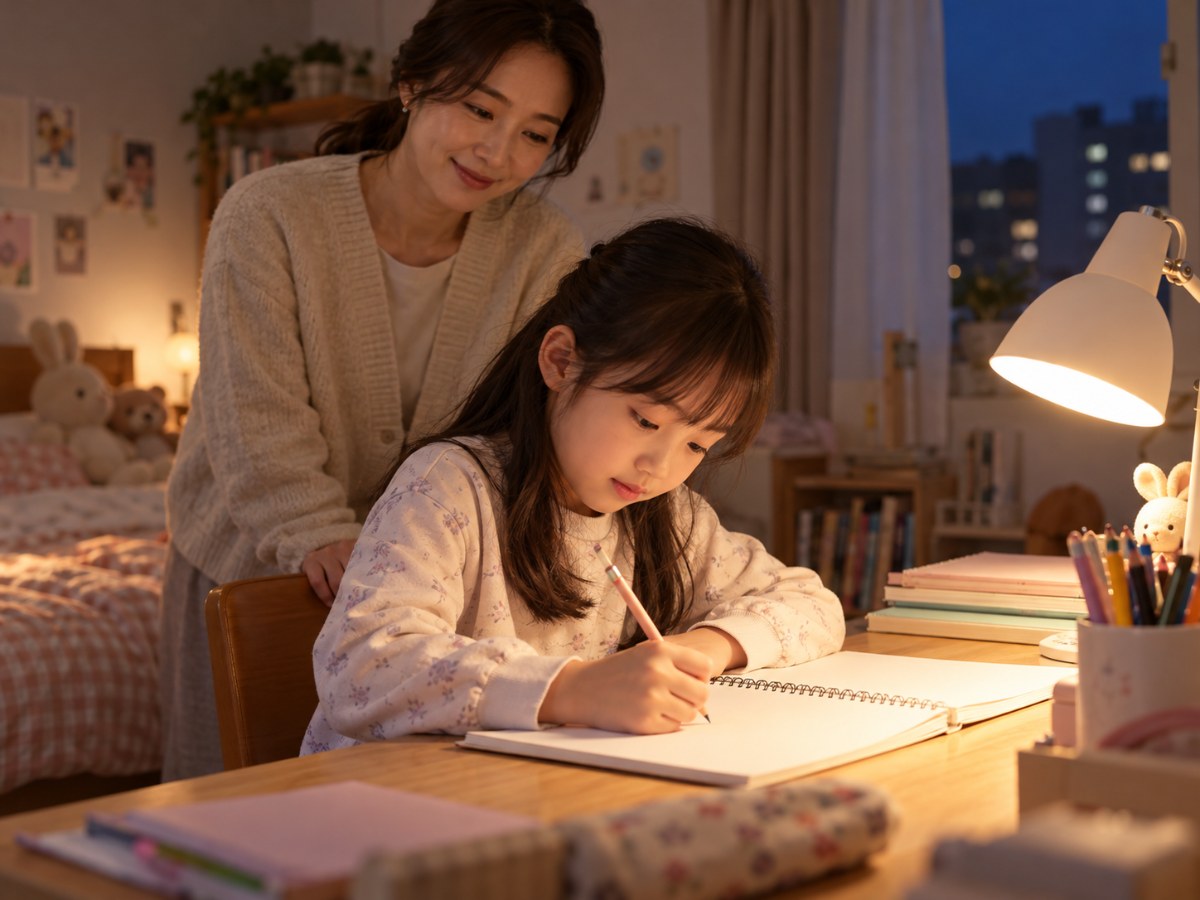 아이 숙제를 지켜보는 엄마, 양육비 선지급제 소득기준 폐지