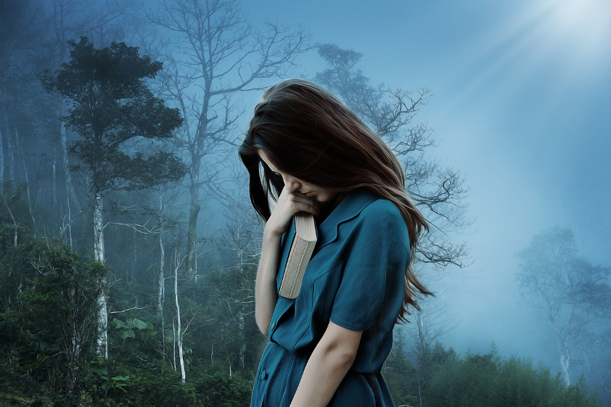 Girl, Sadness, Loneliness image.