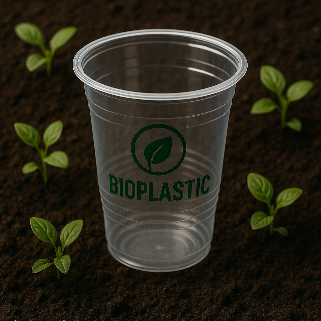 생분해 플라스틱 컵 이미지