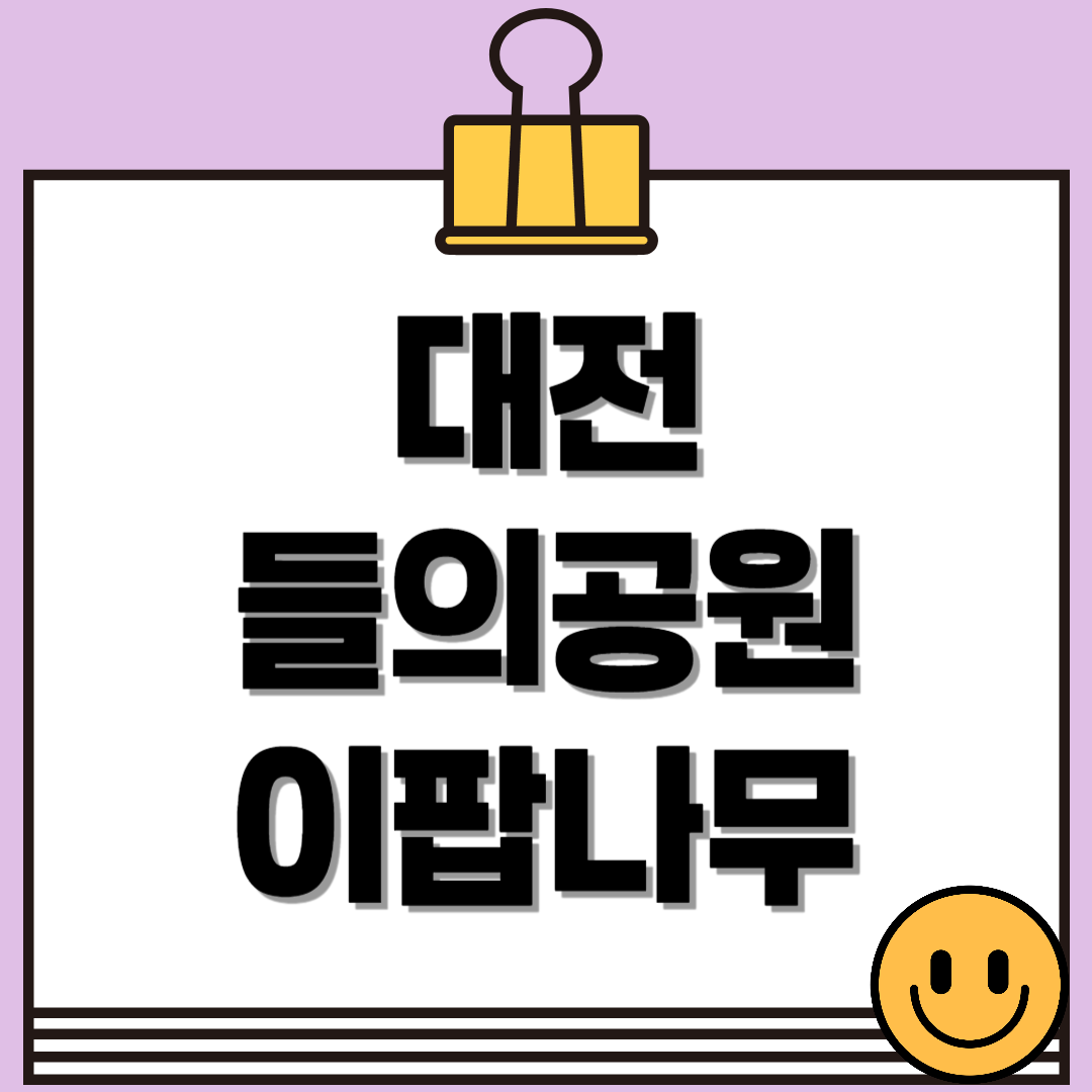 대전 들의공원 이팝나무 - 5월 이팝나무 나들이코스