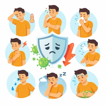 면역력 저하로 감기에 자주 걸리는 반복 증상 모습12