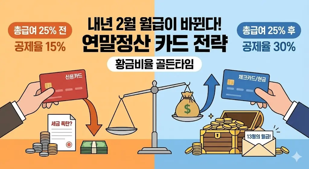 신용카드 vs 체크카드 연말정산