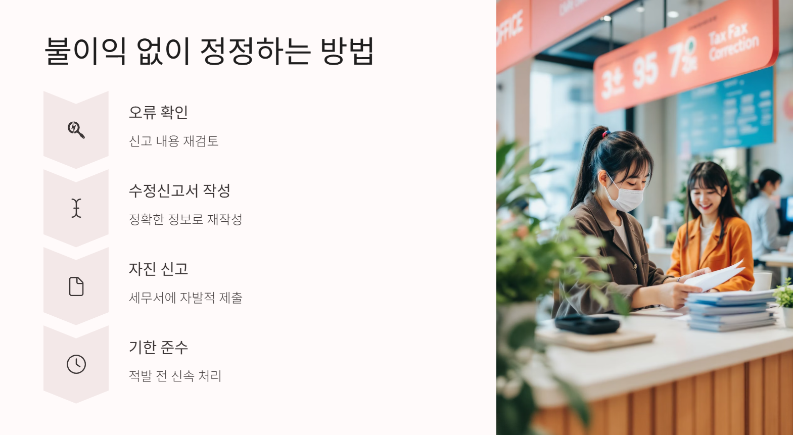 불이익 없이 정정하는 방법