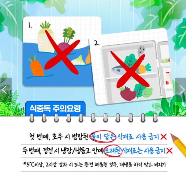 여름철 식중독 주의요령 1