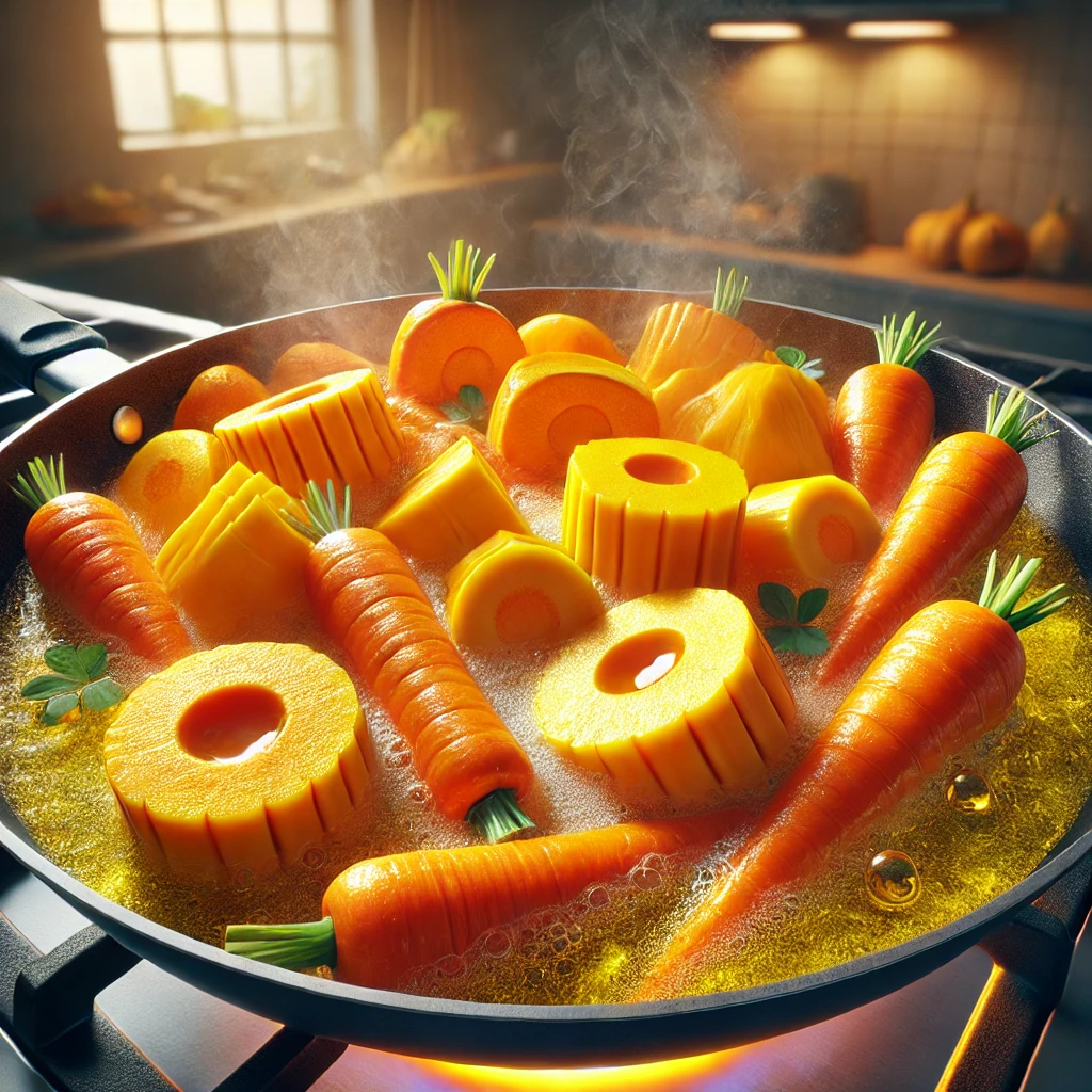 당근-호박-기름에-조리