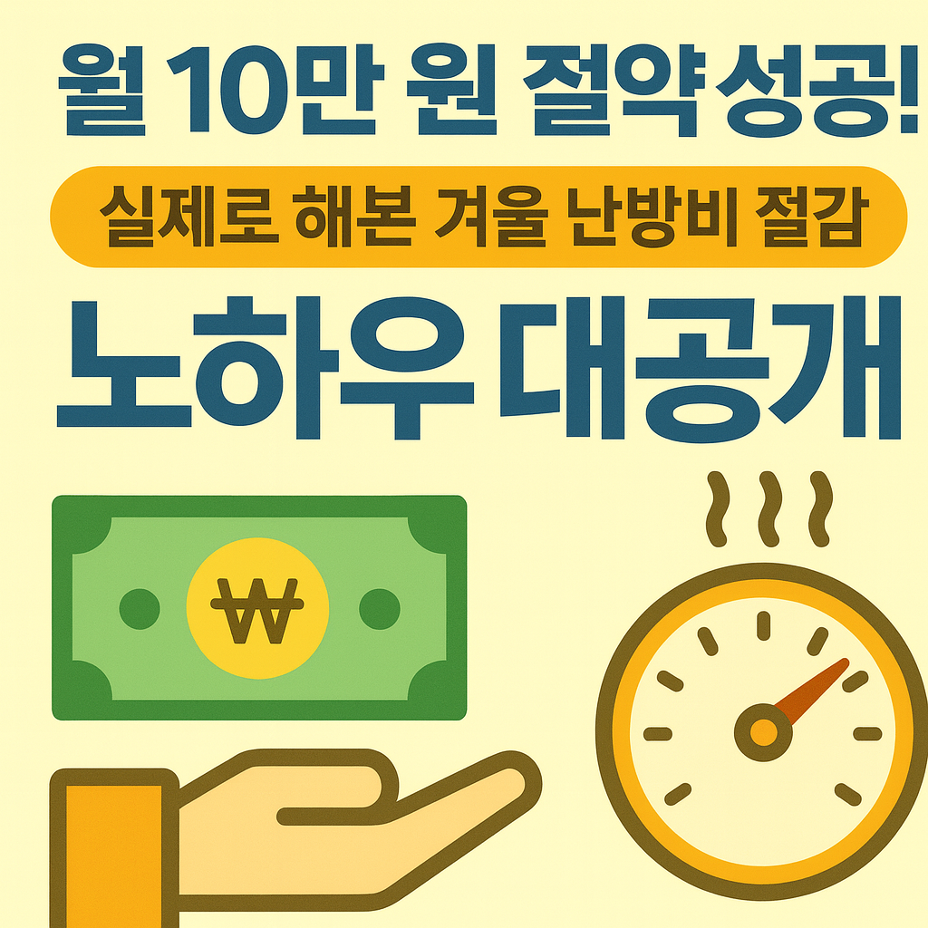 난방비 절감 방법