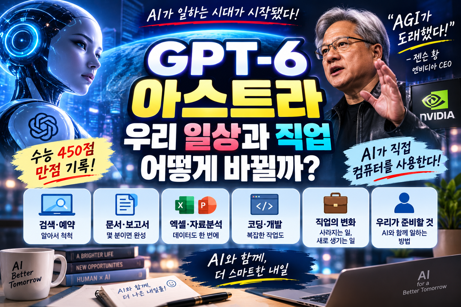 GPT-6 아스트라 등장으로 달라지는 일상생활과 직업 변화 및 AI가 대신할 수 있는 업무 7가지