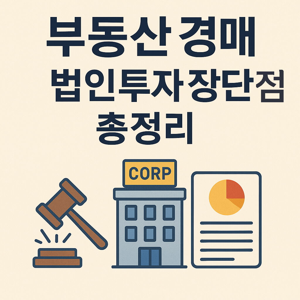 부동산 경매, 법인투자 장단점