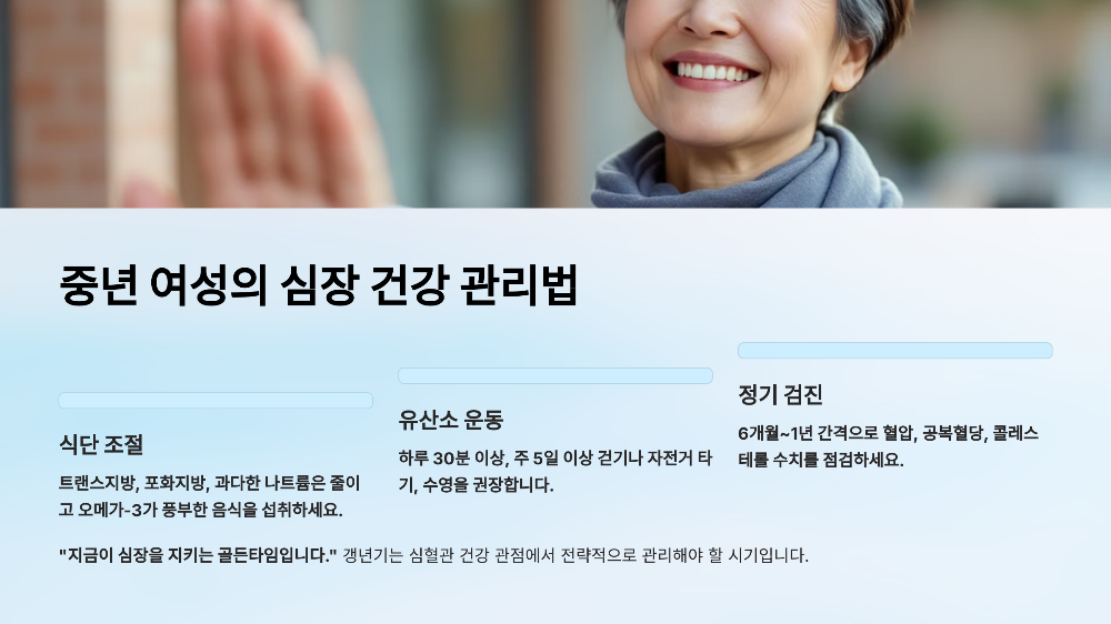 갱년기와 심혈관 건강의 관계