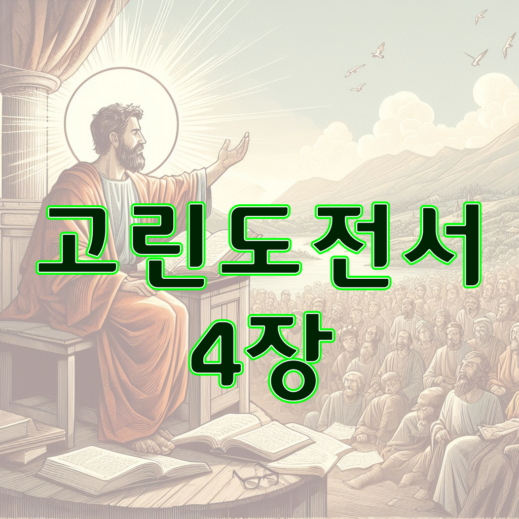 고린도전서 4장