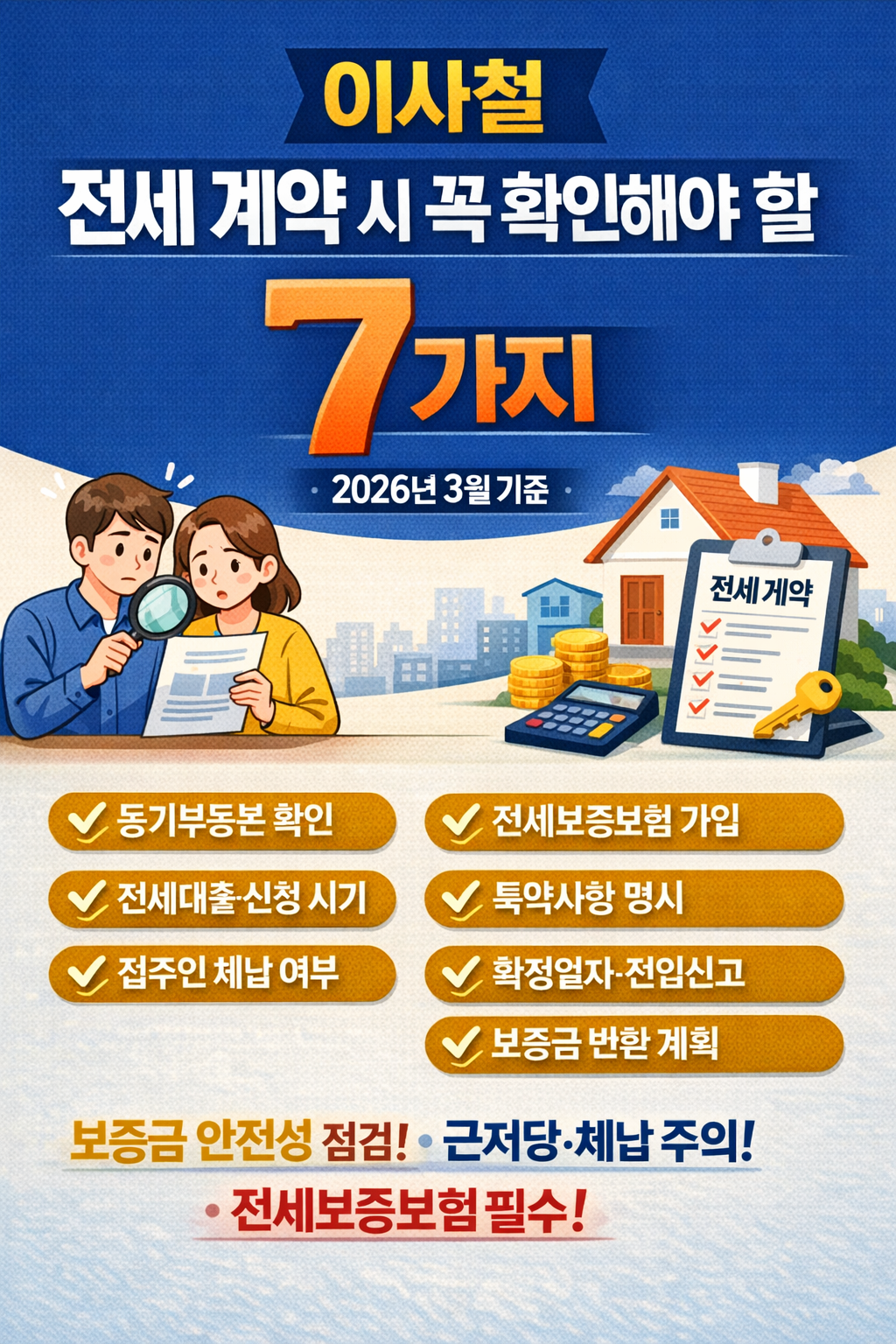 이사철 전세 계약 필수 체크리스트