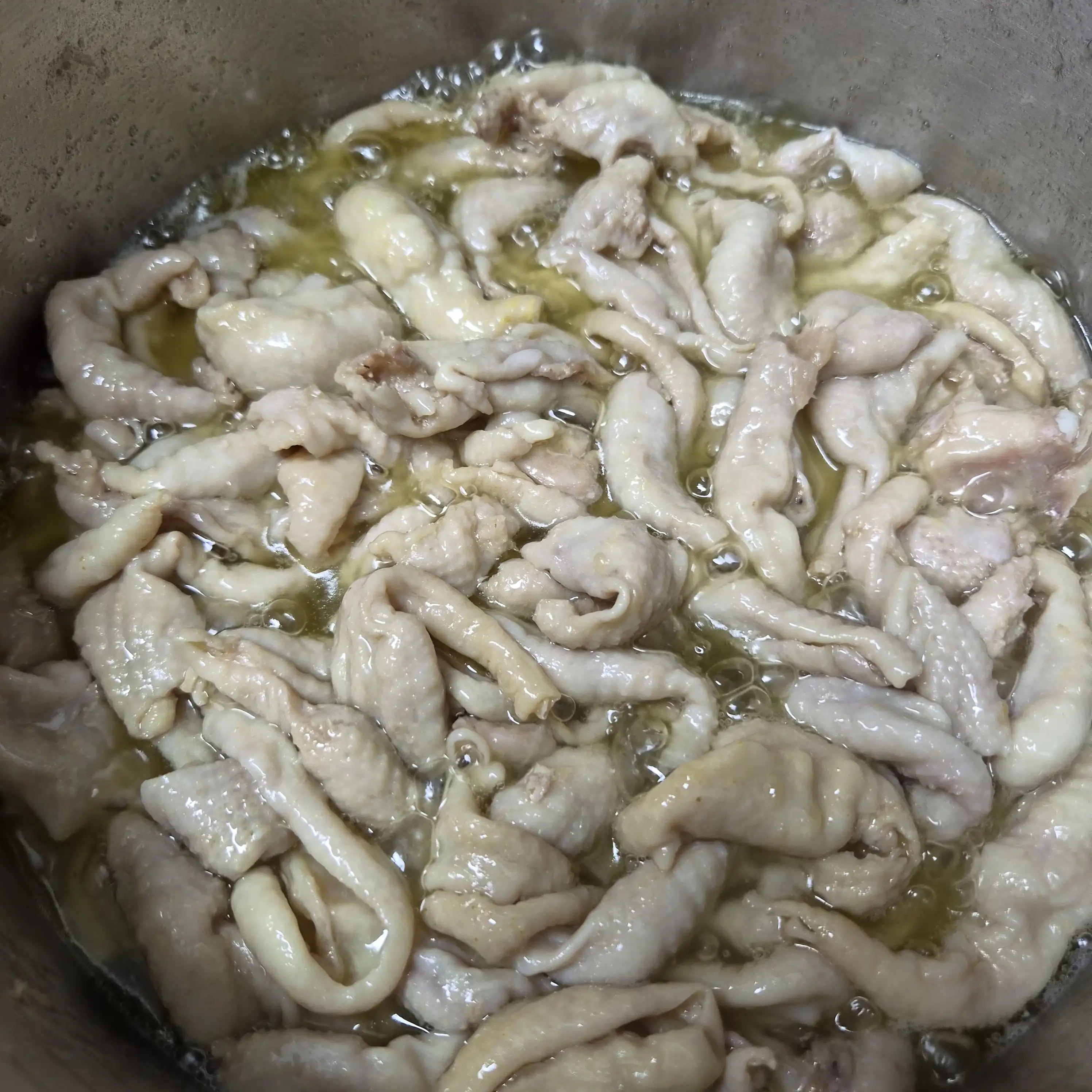 1단계: 세척 및 초기 냄비 가열