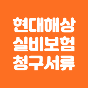 현대해상 실비보험 청구서류 (보험금 청구서 양식)