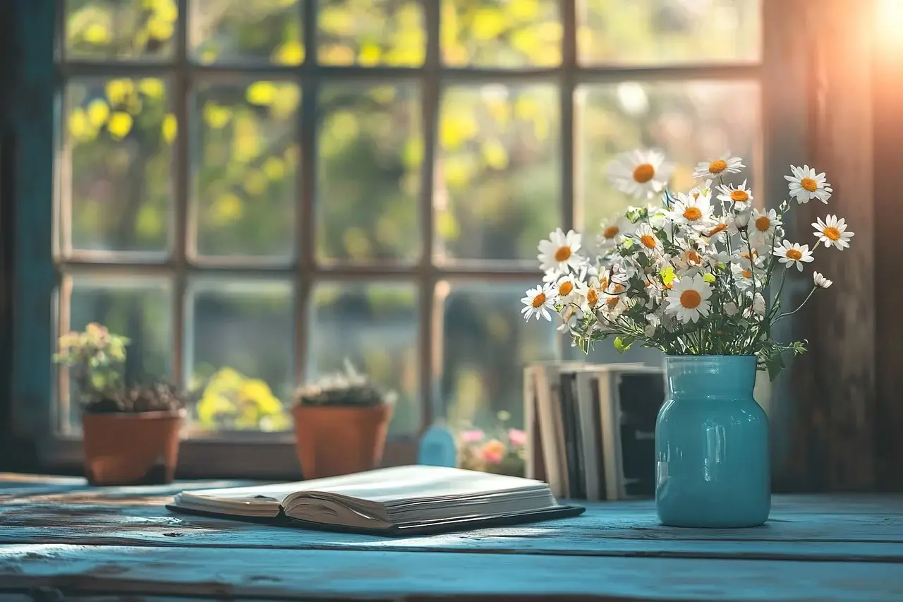 아침 루틴으로 하루를 시작하는 장면