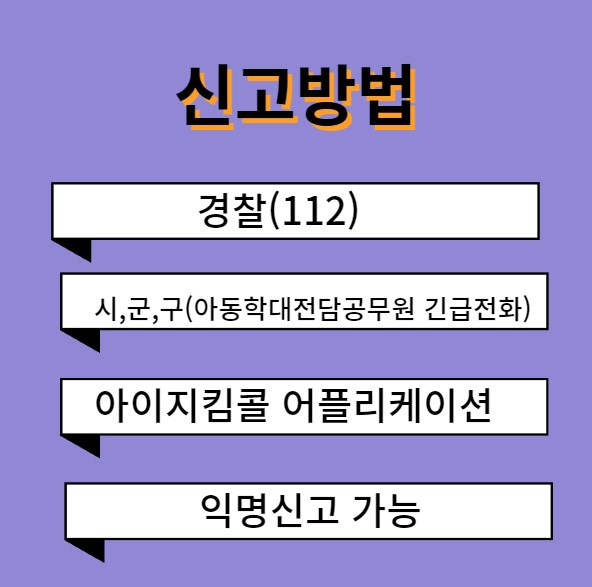 아동학대 신고방법