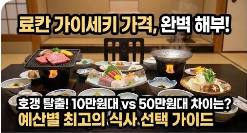 료칸 가이세키 가격 비교