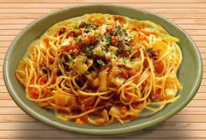 한국 음식-김치 파스타