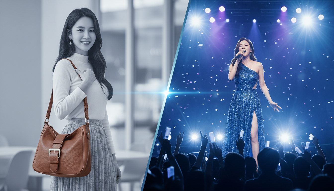 나솔사계 28기 순자가 들었던 끌로드마농 빈티지 호보백과 미스트롯4 무대에서 열창하는 출연진의 모습이 함께 담긴 다채로운 이미지