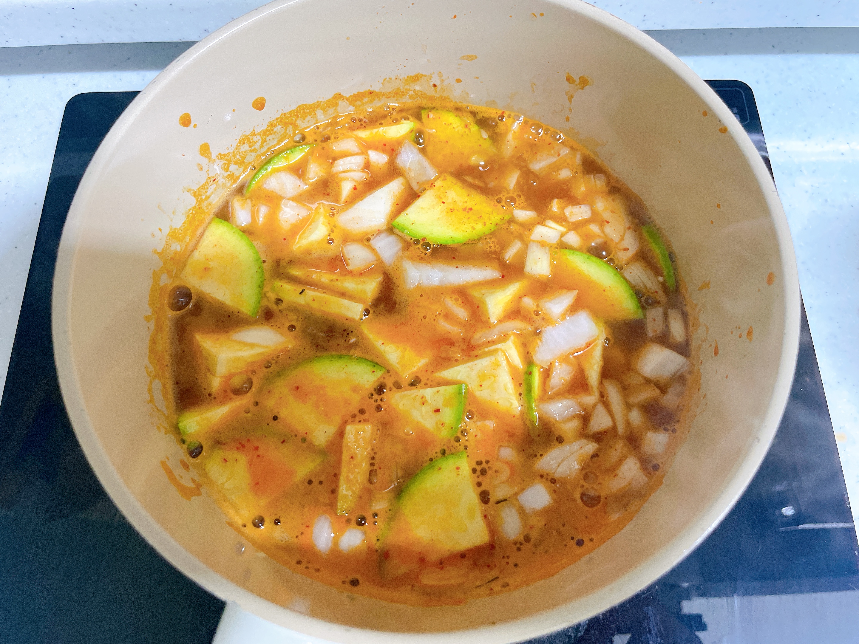 순두부 쫄면 찌개