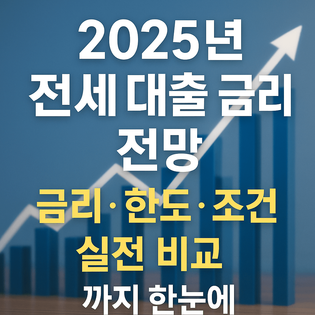 2025년 전세 대출 금리 전망: 금리, 한도, 조건, 실전 비교까지 한눈에