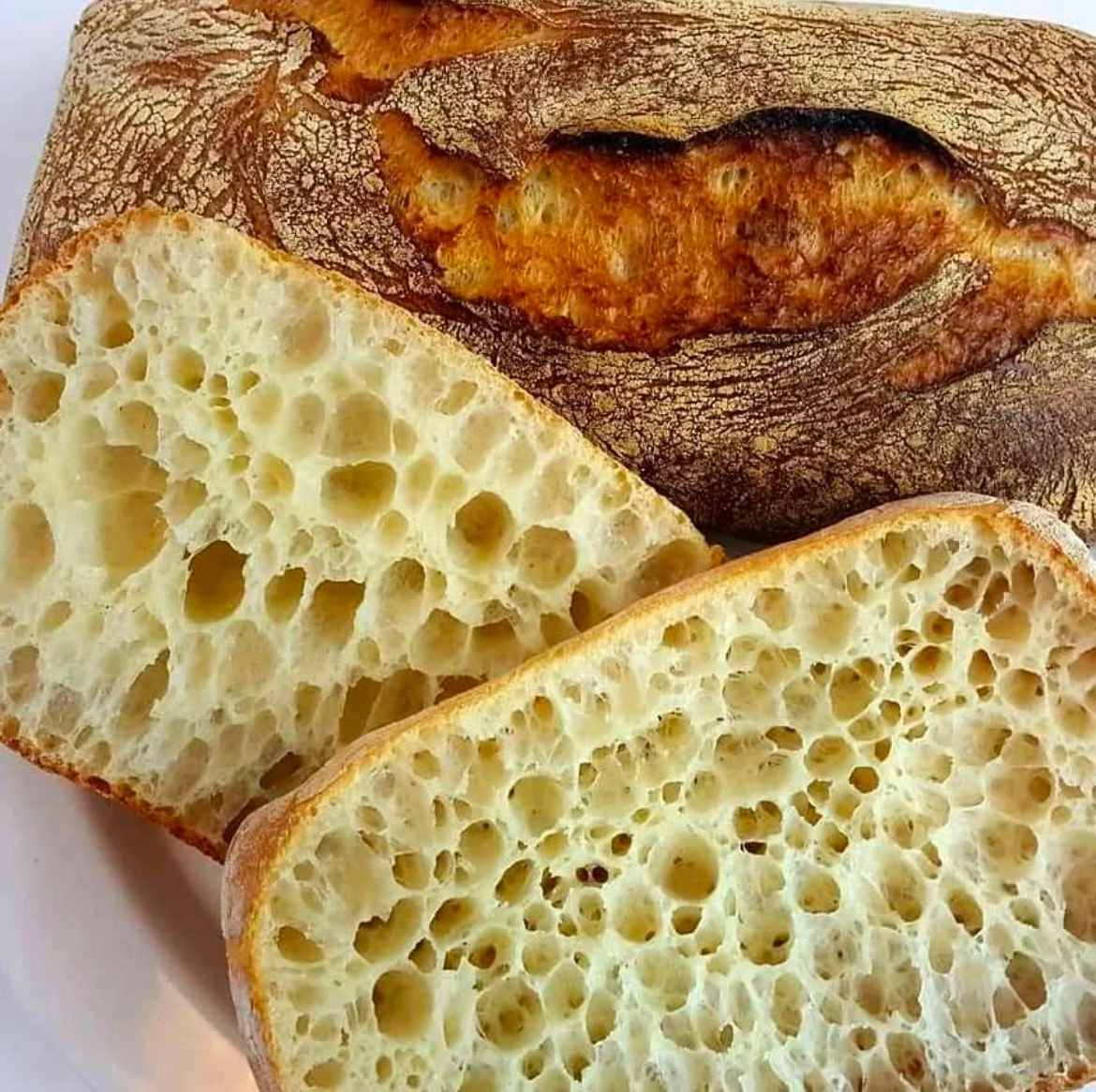 글루텐 형성, 기공, 빵 단면