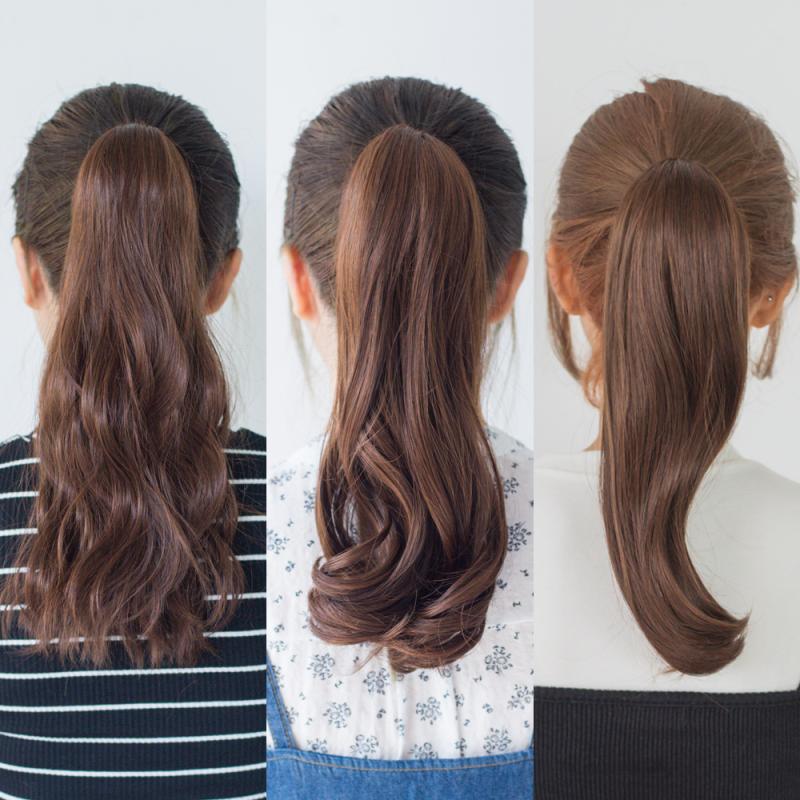 묶음머리 집게 포니테일가발 올림머리 다양한 스타일 연출
