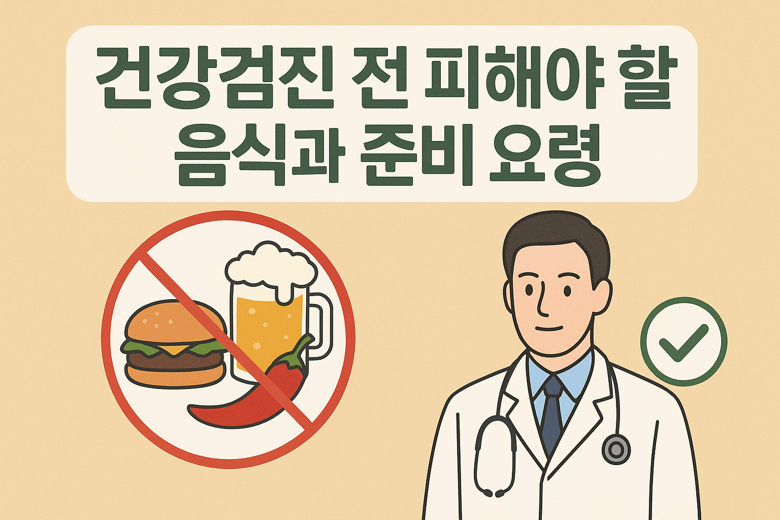 건강검진 준비요령 이미지