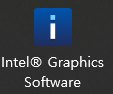 intel 그래픽 소프트웨어 아이콘 모양