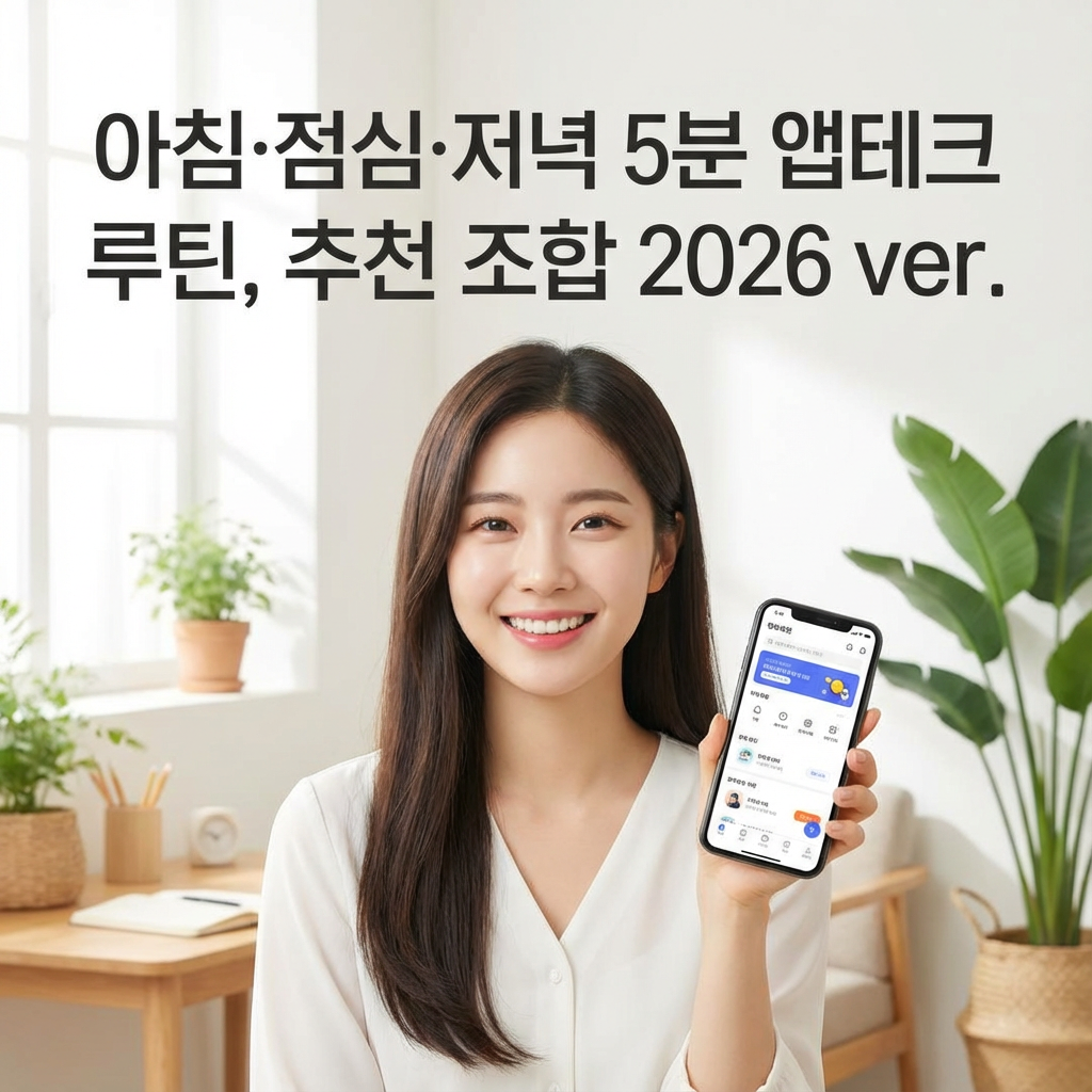 아침·점심·저녁 5분 앱테크 루틴 | 추천 조합 2026 ver.