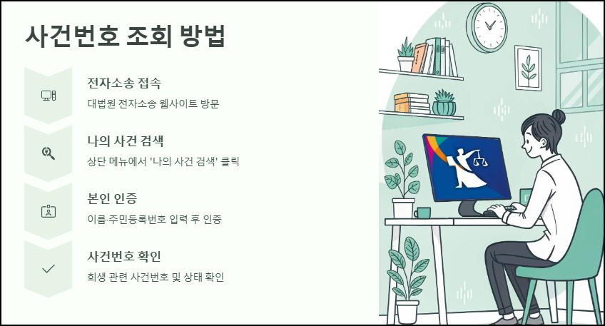 사건번호 조회 방법