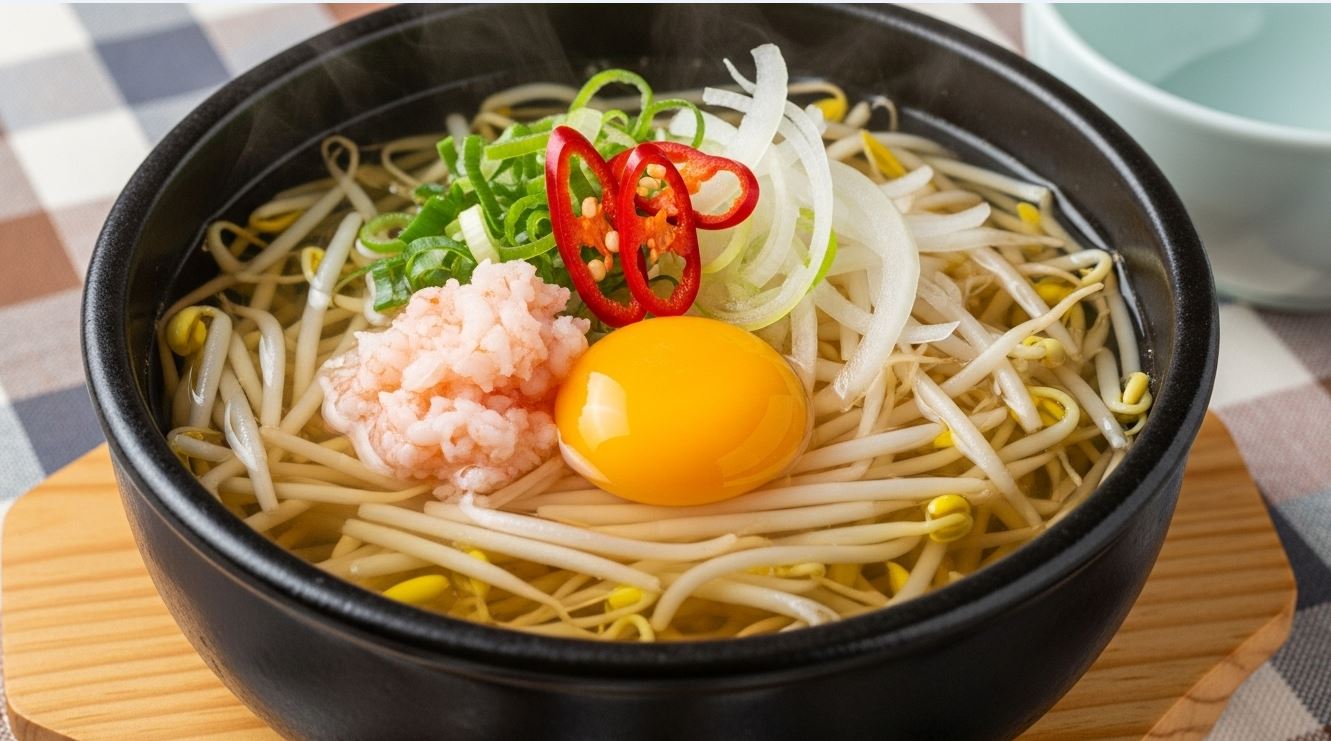 아삭한 콩나물에 얼큰한 국물 한 숟갈! 속이 확 풀리는 든든한 해장 한 그릇, 콩나물해장국