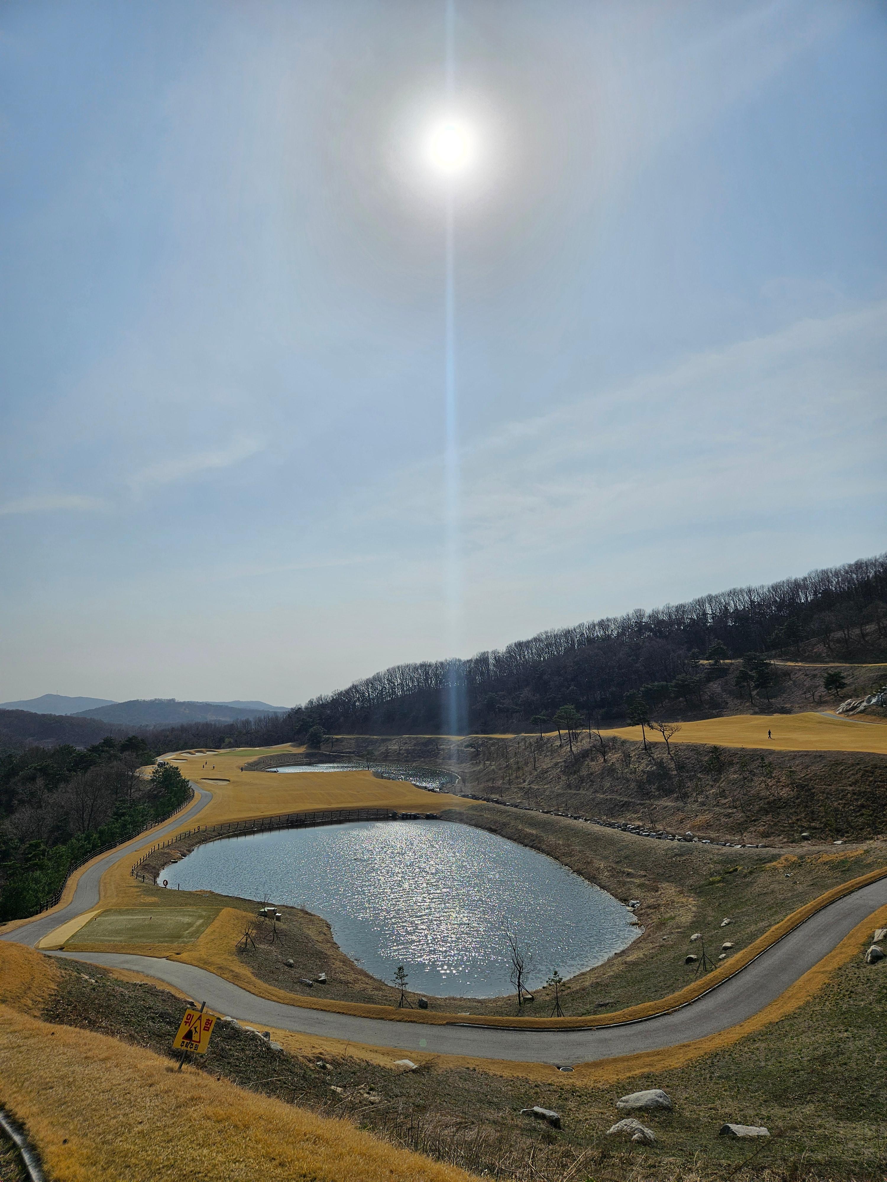 파4홀 헤저드 모습