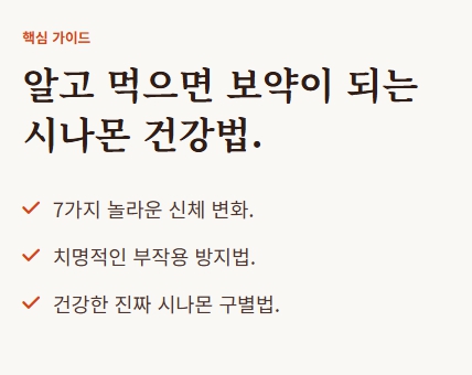계피가루 효능
