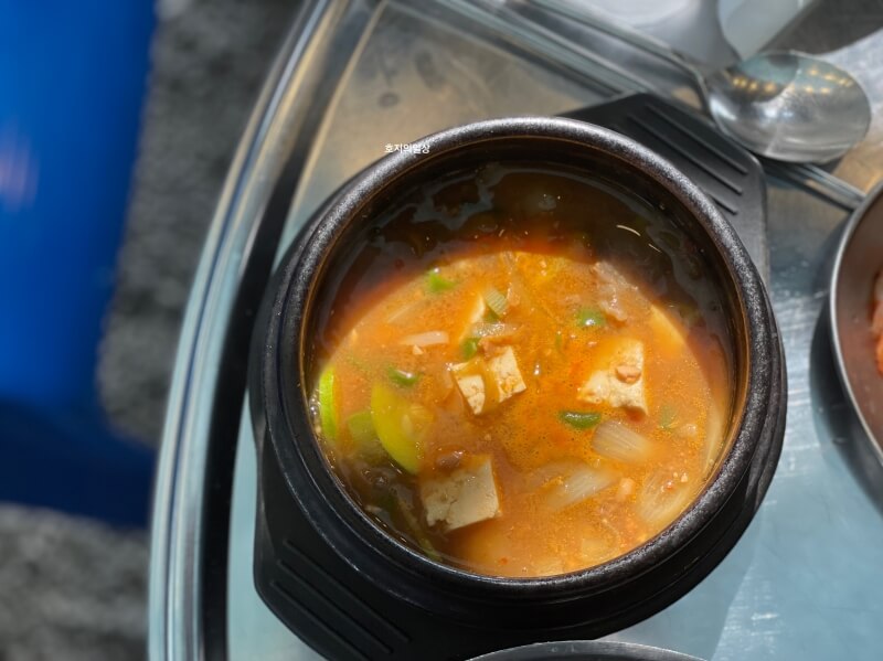 과천 한우 맛집 어울더울 캠핑 정육식당 된장찌개