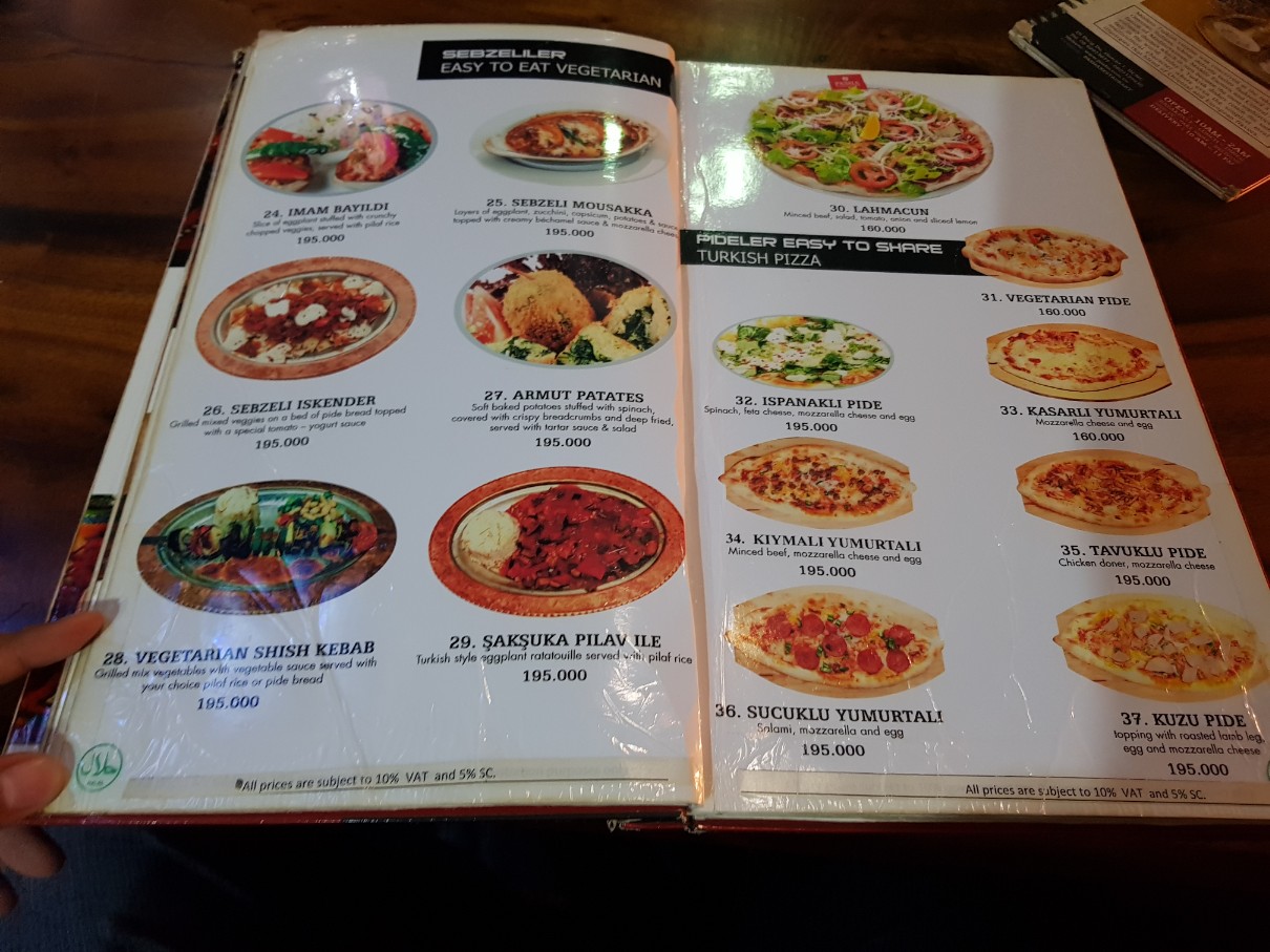호치민 1군 터키쉬 레스토랑 Pasha Restaurant 메뉴(3)